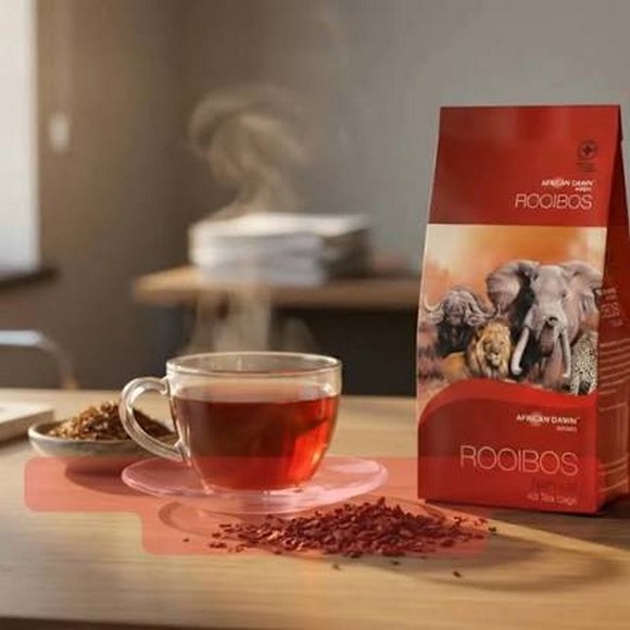 Các hộp trà rooibos đóng gói để mua làm quà