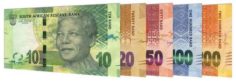  Tiền Rand Nam Phi và thẻ ngân hàng quốc tế